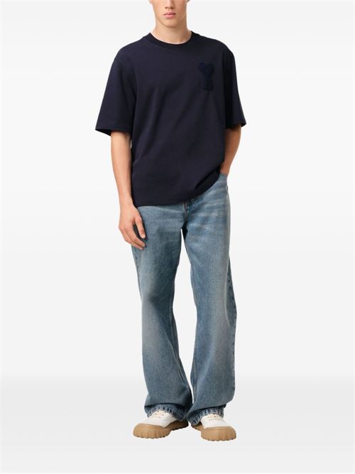T-shirt in cotone girocollo AMI PARIS | HTS0557264011